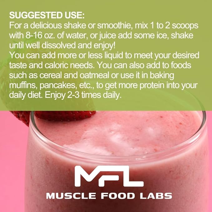 MFL Vegan, Plant-Based Protein Powder l 2.12 lbs