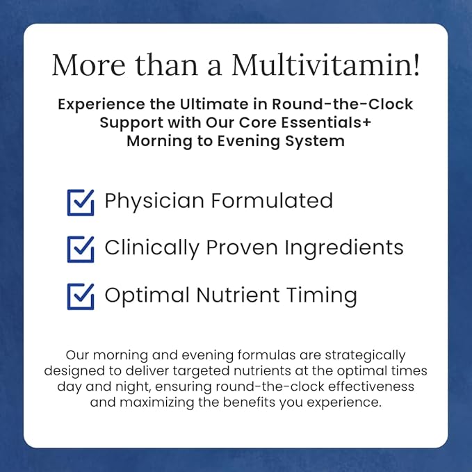 Gulp Core Essentials AM PM Multivitamin 3, Probiotics, 60 Servings, 2 Month