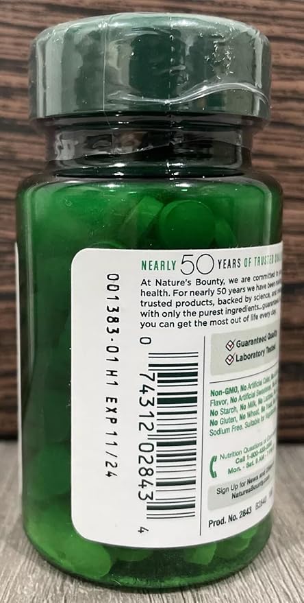 Nature's Bounty Folic Acid 800 mcg Tablets Maximum Strength 250 Tablets (Pack of 9)