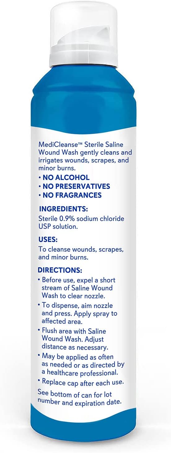First Aid Sterile Saline Wound Wash, 7.4 oz