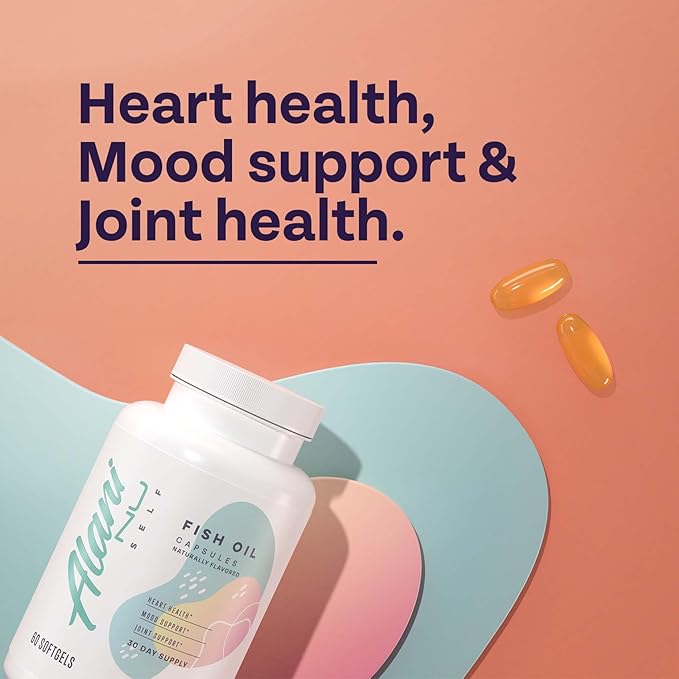 Alani Nu Omega 3 Fish Oil, 1500MG, 800mg 800mg EPA, 600mg DHA, (60 Softgels) 30 Servings