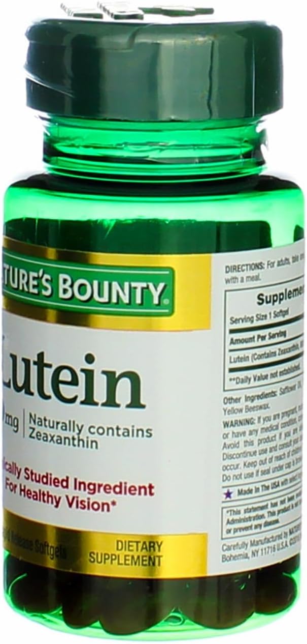 Nature's Bounty Lutein - 20 mg 40 Softgels