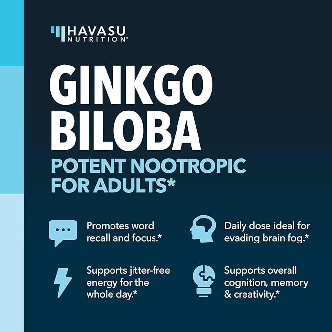 Ginkgo Biloba 120mg 60 Non-GMO