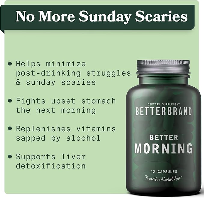 Betterbrand BetterMorning All-Natural Ingredients with DHM (42 Capsules)