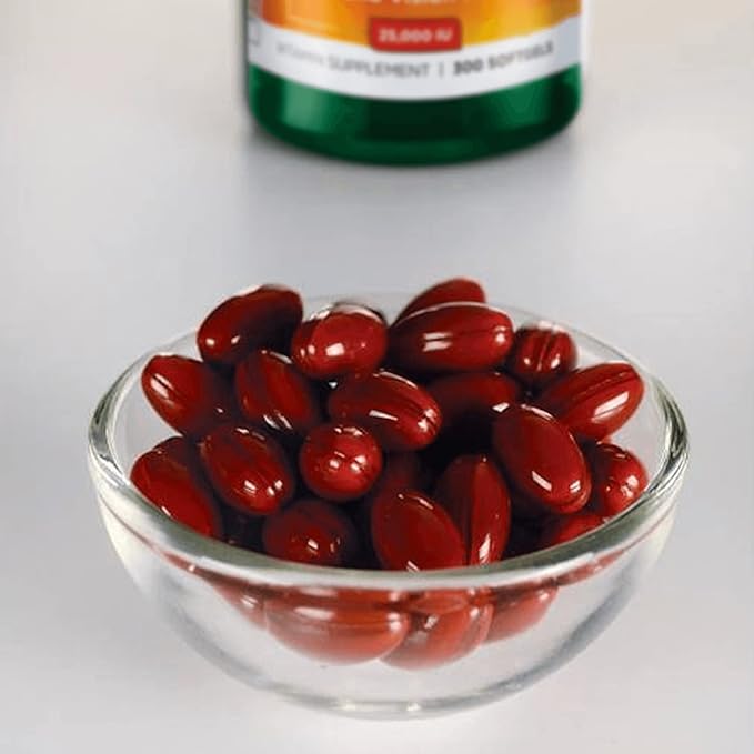 Swanson Beta-Carotene Vitamin A 25000 IU Softgels 7500 mcg (300 Softgels) (2 Pack)