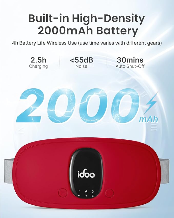 iDOO Wearable Heating Pad, FSA HSA 3 Heat 3 Massage