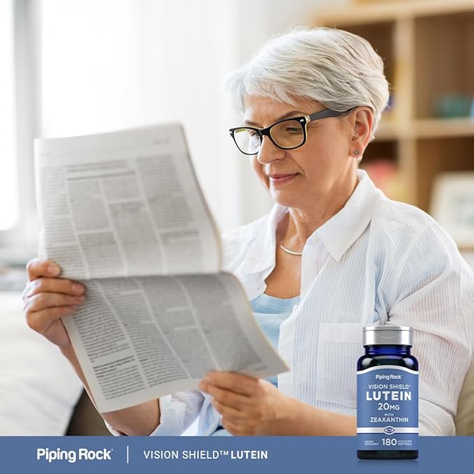 Piping Rock Lutein and Zeaxanthin Supplements 20mg | 180 softgels