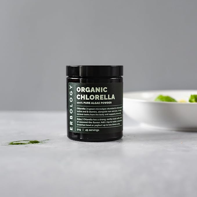Erbology Organic Chlorella Powder 3.2 oz 45 Servings