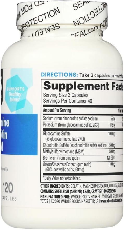 365 by Whole Foods Market, Glucosamine 120 Capsules