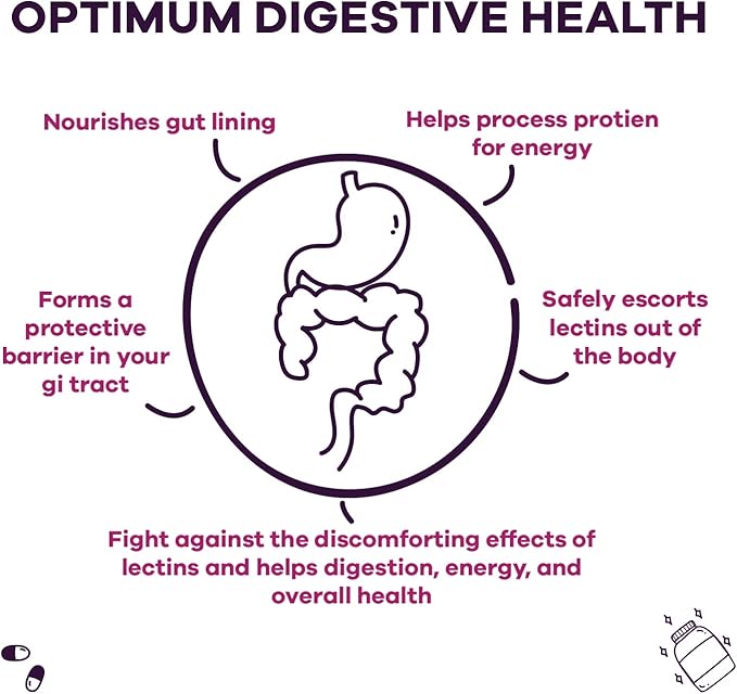 GOBIOTIX Lectin Defense - Lectin Blocker Supplement with MSM and Digestive Enzymes - Aids in Intestinal Health for Women and Men - Non-GMO + Gluten Free - 60 Capsules (2)