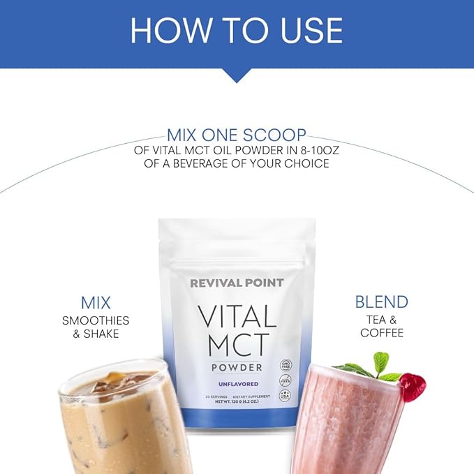 Premium Unflavored MCT Oil Powder with Keto Electrolytes- Creamer for Coffee, Tea, and Shakes- Includes 15x Bioavailable Chromium Picolinate, C10 and C8 MCT Oil Derived from Coconuts – 120 Grams