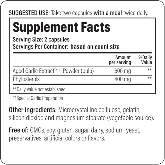 Kyolic Aged Garlic Extract Formula 107, 240 Capsules