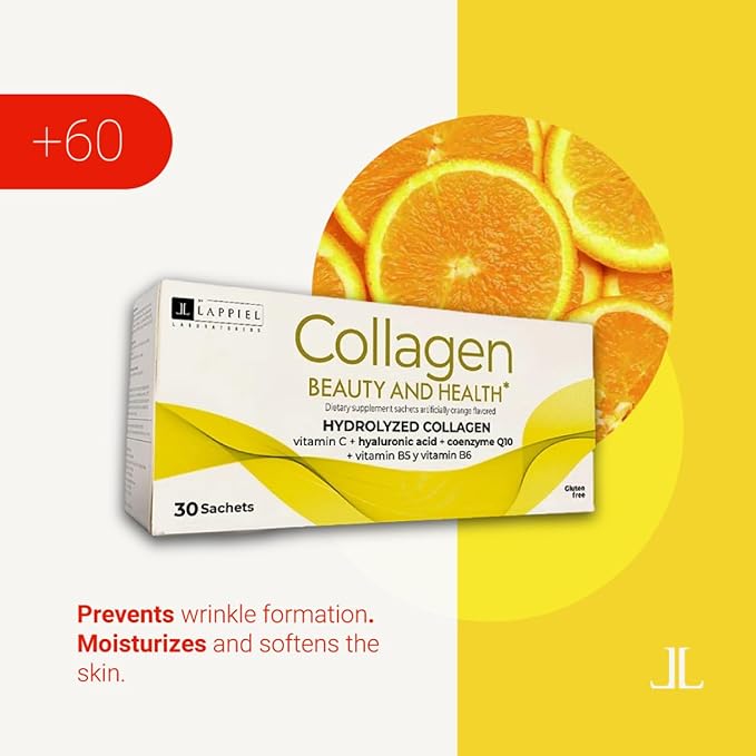 Hydrolyzed Collagen Peptides 30 Powder Packets (1000mg) & 30 Servings