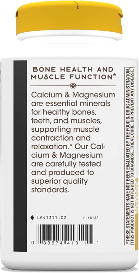 Nature's Way Calcium & Magnesium Mineral 750 mg 250 Capsules