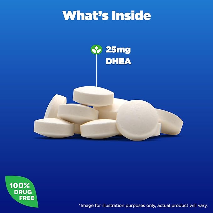 Natrol Mood & Stress DHEA 25mg 180 Tablets, 180 Day