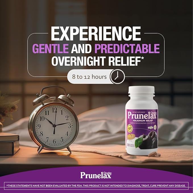 Prunelax Ciruelax Maximum Relief Laxative Tablets 100ct