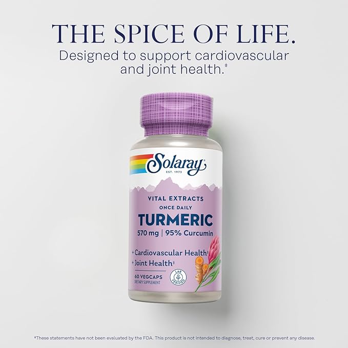 SOLARAY Turmeric Root Extract 600mg 60 VegCaps