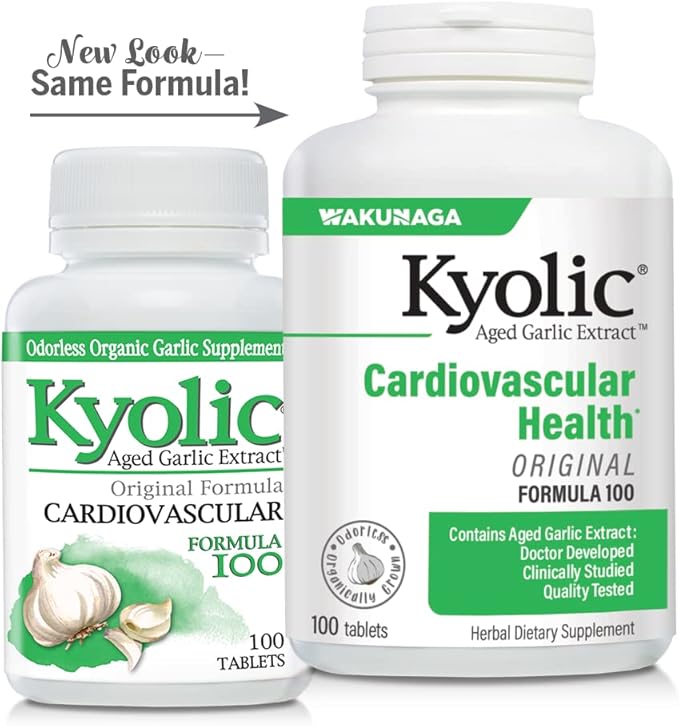 Kyolic Aged Garlic Extract Formula 100, 100 Tablets