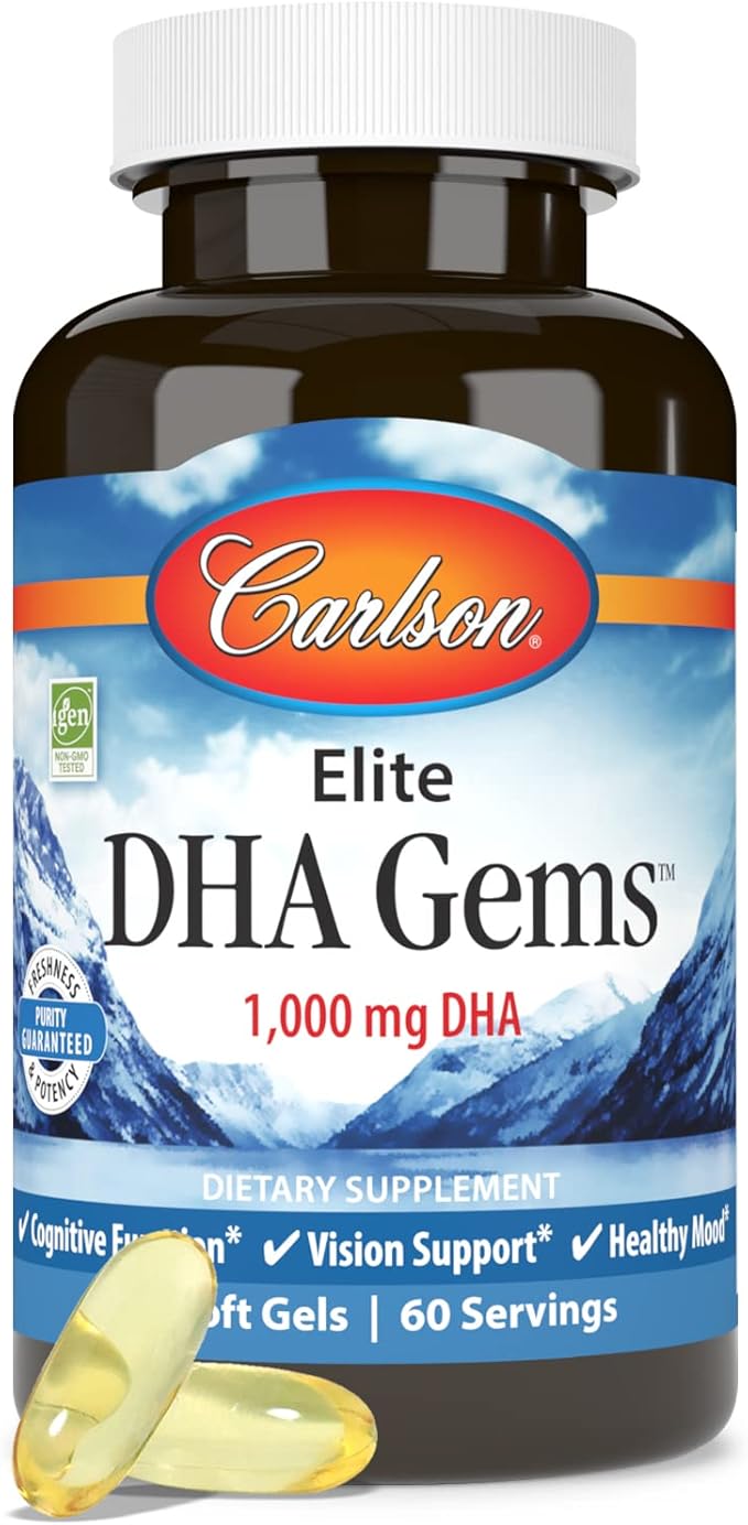 Carlson - Elite DHA Gems, 1000 60 Softgels