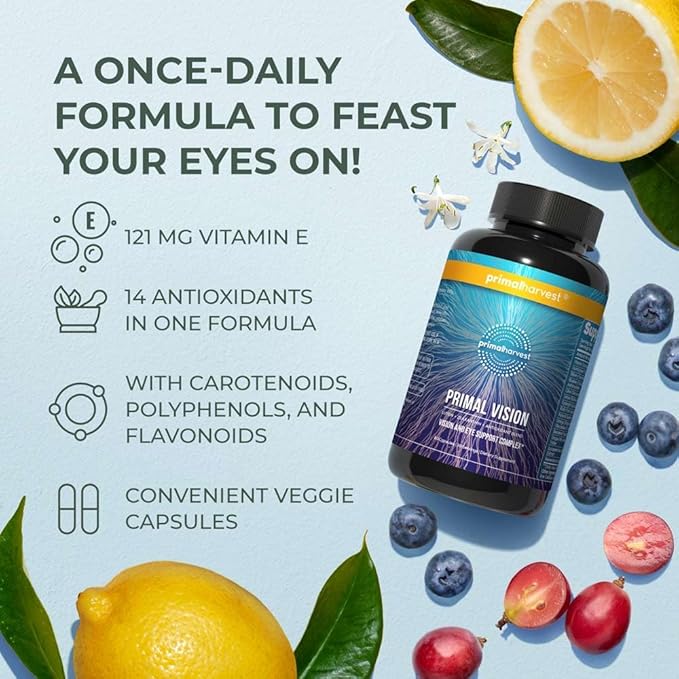 Primal Harvest Vision and Eye Support 60 Capsules