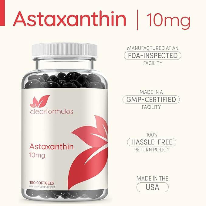 ClearFormulas Astaxanthin 10mg 180 Softgels Max