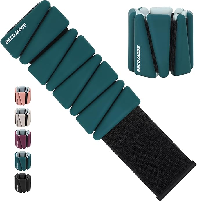 Ankle Weights Set of 2 (1 lb/2 lb/3 lb Each) Adjustable Wrist Weights for Women Men Wearable Arm Leg Weight for Pilates, Running, Walking, Workout, Yoga