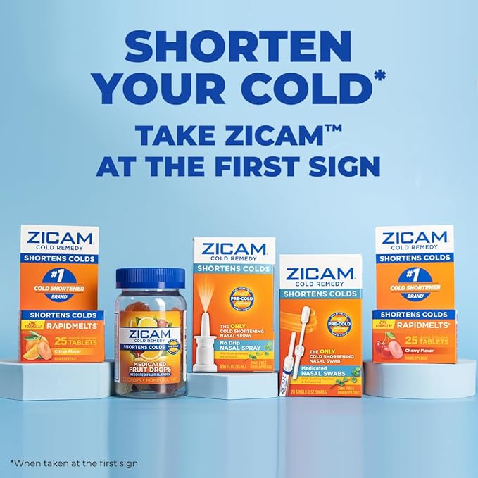 Zicam Cold Remedy Zinc Rapidmelts, Citrus 25 Count 1)