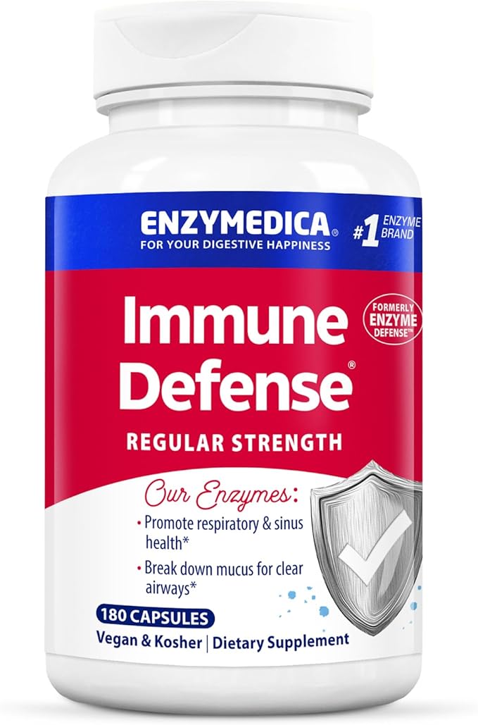 Enzymedica, Enzyme Defense, Specialized Enzyme Formula 180 Capsules (180 Servings)