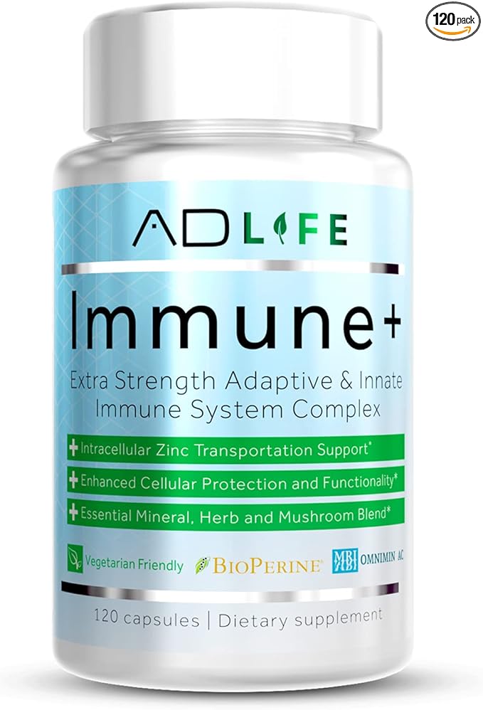 Immune+ - Immune Support with a 10 in 1 Immunity B12, Vitamin D3, Vitamin 120 Diet