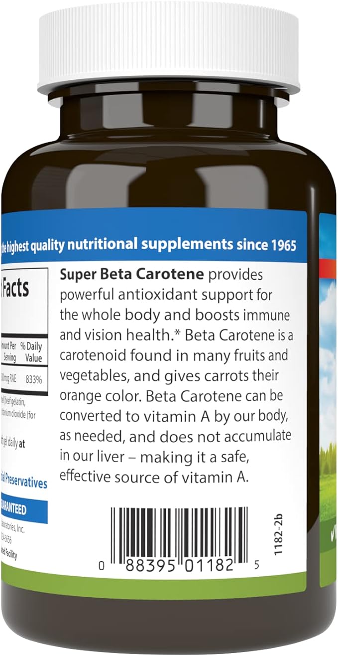 Carlson - Super Beta Carotene, 25000 (15 mg), 250 Softgels