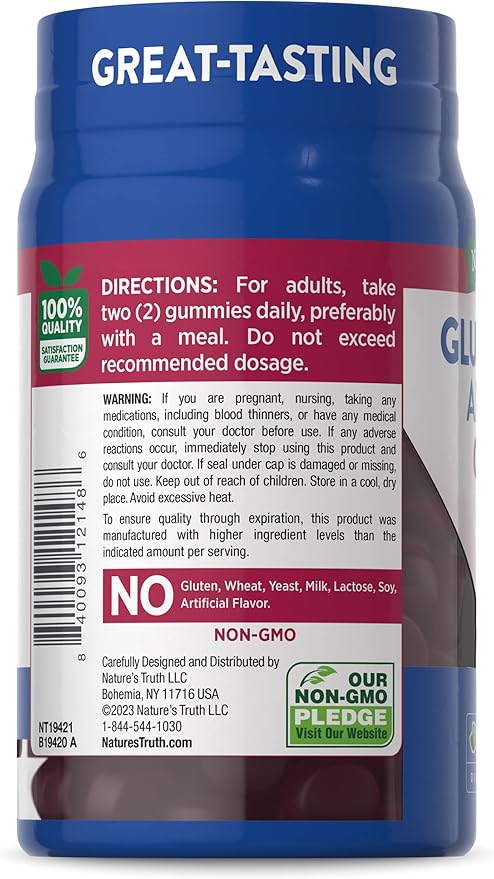 Nature's Truth Glucosamine Gummies 60 Count