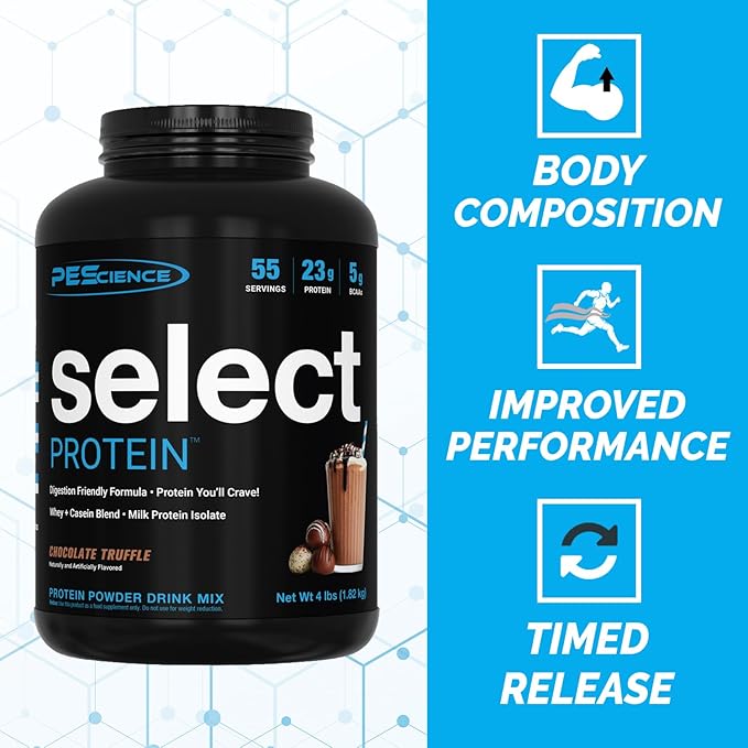 PEScience Select Low Carb Protein Powder, 55 Serving,