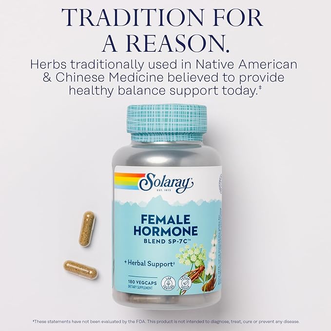 Solaray Female Hormone Blend SP-7C, Herbal 180 VegCaps