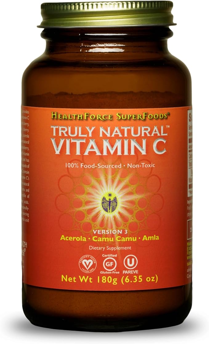 HEALTHFORCE SUPERFOODS Truly Natural Vitamin C 180 Grams, 30 Servings