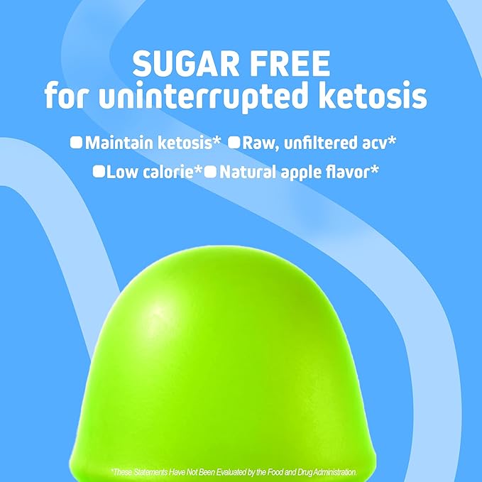 Herbtonics Keto Apple Cider Vinegar Gummies - Digestion & Detox Support - Sugar Free BHB Advanced Formula for Keto Support - Raw ACV with The Mother - 120 Vegan ACV Gummies