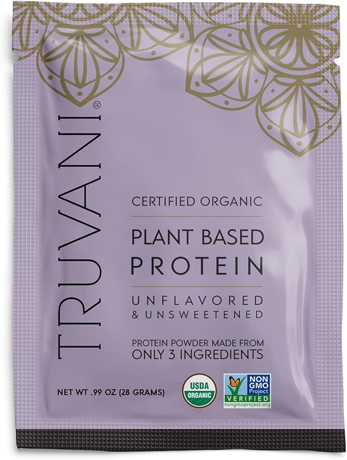 Truvani Vegan Pea Protein Powder 20g Organic 1 Serving