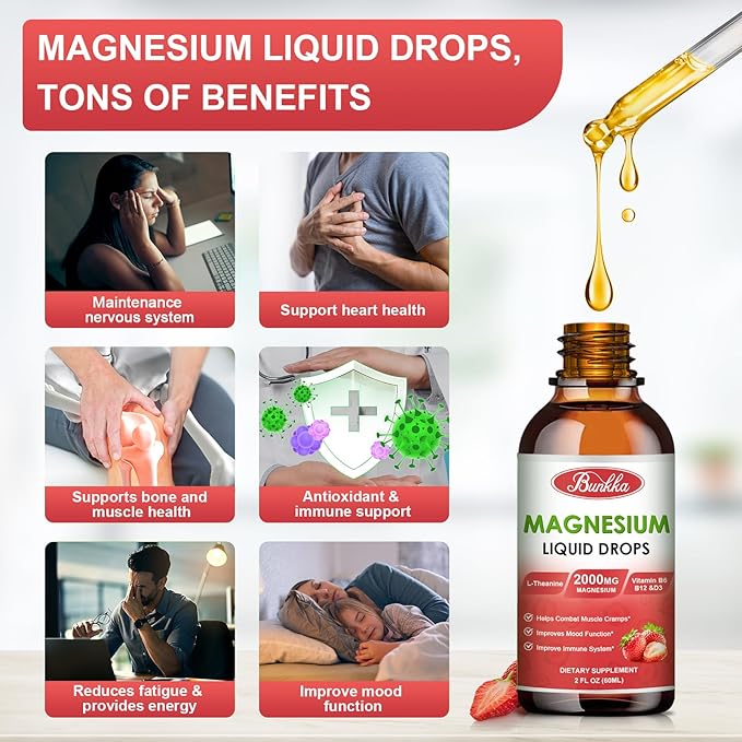 (2 Pack) Magnesium Glycinate 500mg Supplement,