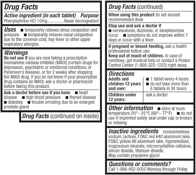 HealthA2Z® Decongestant PE 10 mg (90 Count 1))