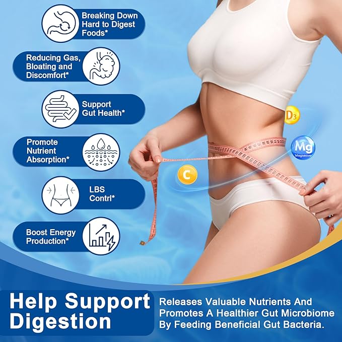 1Pack Digestive Enzymes Supplement Gummies 24 Most