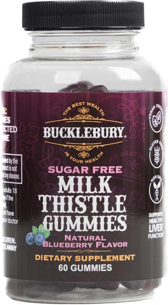Sugar-Free Milk Thistle Gummies 1,000mg 60 Gummies
