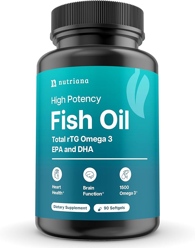 Omega 3 Fish Oil 1500mg 3 Supplement 90 Fish