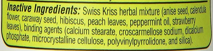 Swiss Kriss Herbal Laxative Tablets, 250 12)