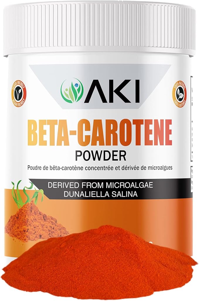 AKI Beta Carotene 10% Powder (1.5Oz, 42.52G) Highly