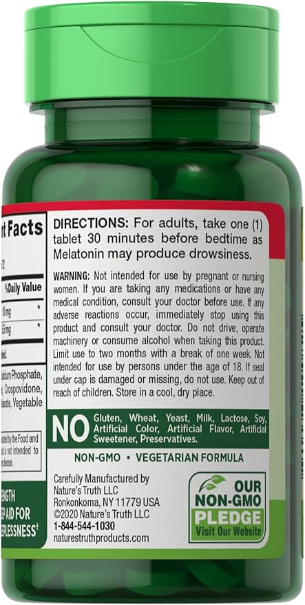 Melatonin 10 mg + L-Theanine 72 Tablets