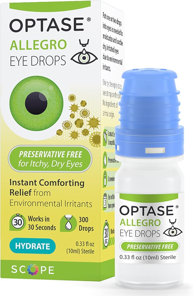 Optase Allegro Eye Drops for Dry Eyes .33 oz, 300 Drops