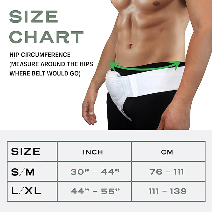 Inguinal Hernia Support Belt for Men 2 Compression