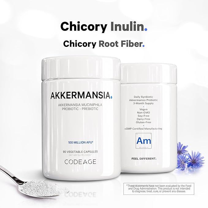 Codeage Akkermansia Muciniphila Probiotic Supplement 3-Month Supply 100 Million 90 Capsules