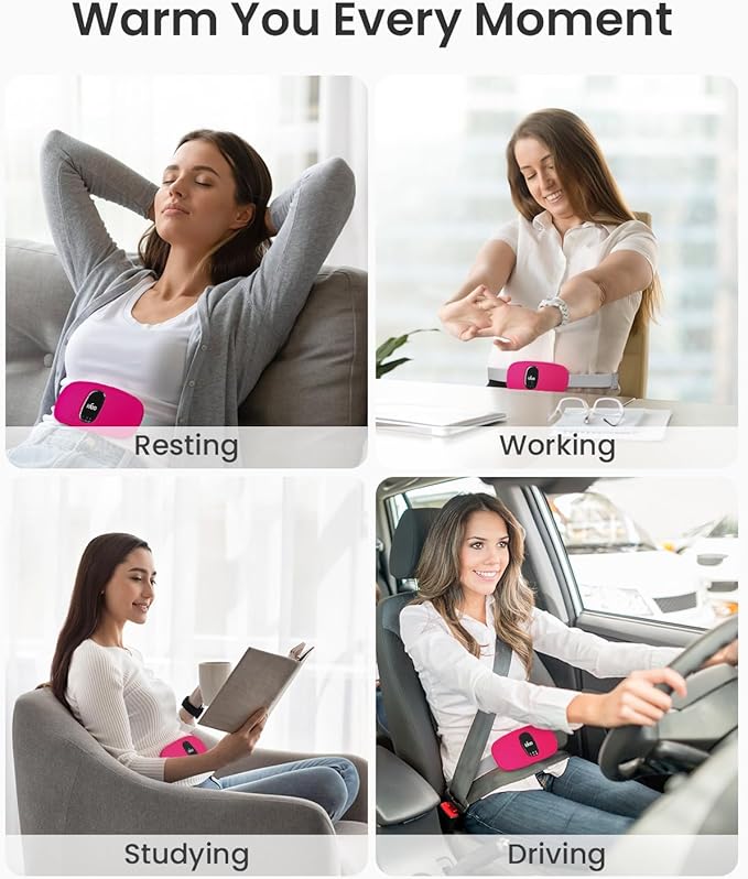 iDOO Menstrual Heating Pad, FSA HSA 3 Heat 3 Massage