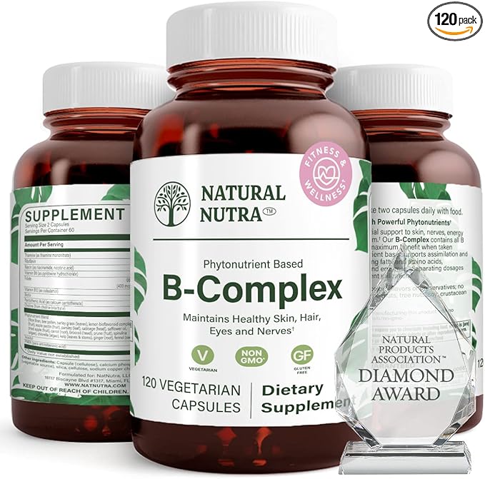 Natural Nutra Vitamin B Complex 120 Vegetarian