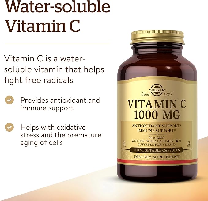 Solgar Vitamin C 1000 mg, 100 100 Servings